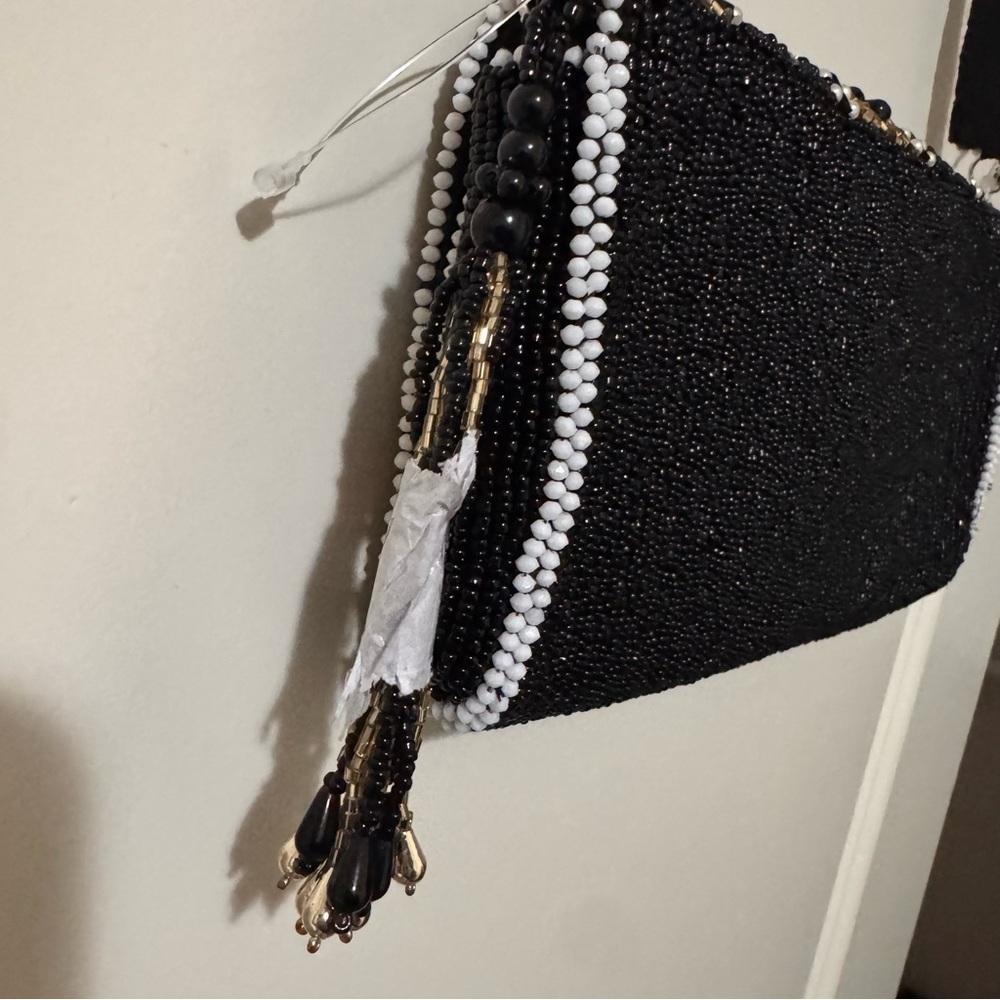 NWOT Beaded Shoulder Bag”Viral Made in India Beaded Bag” - Picture 5 of 10